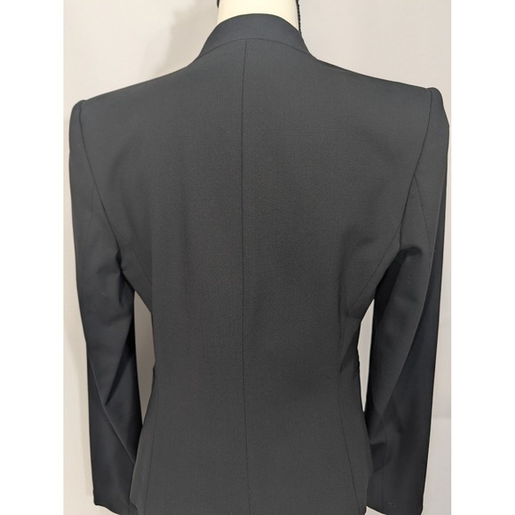 Theory Lana‎ Virgin Wool Blend Open Front Blazer Black Size 4 Career - Picture 13 of 14